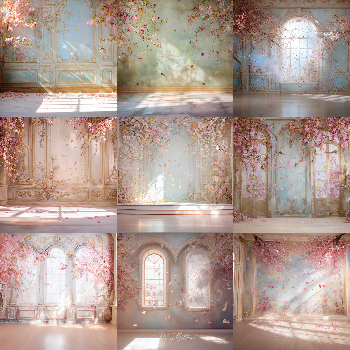 Ballerina Blossoms Background Bundle