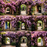 Wisteria Doorway Background Bundle