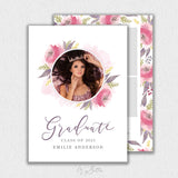 Watercolor Floral Senior Template #1