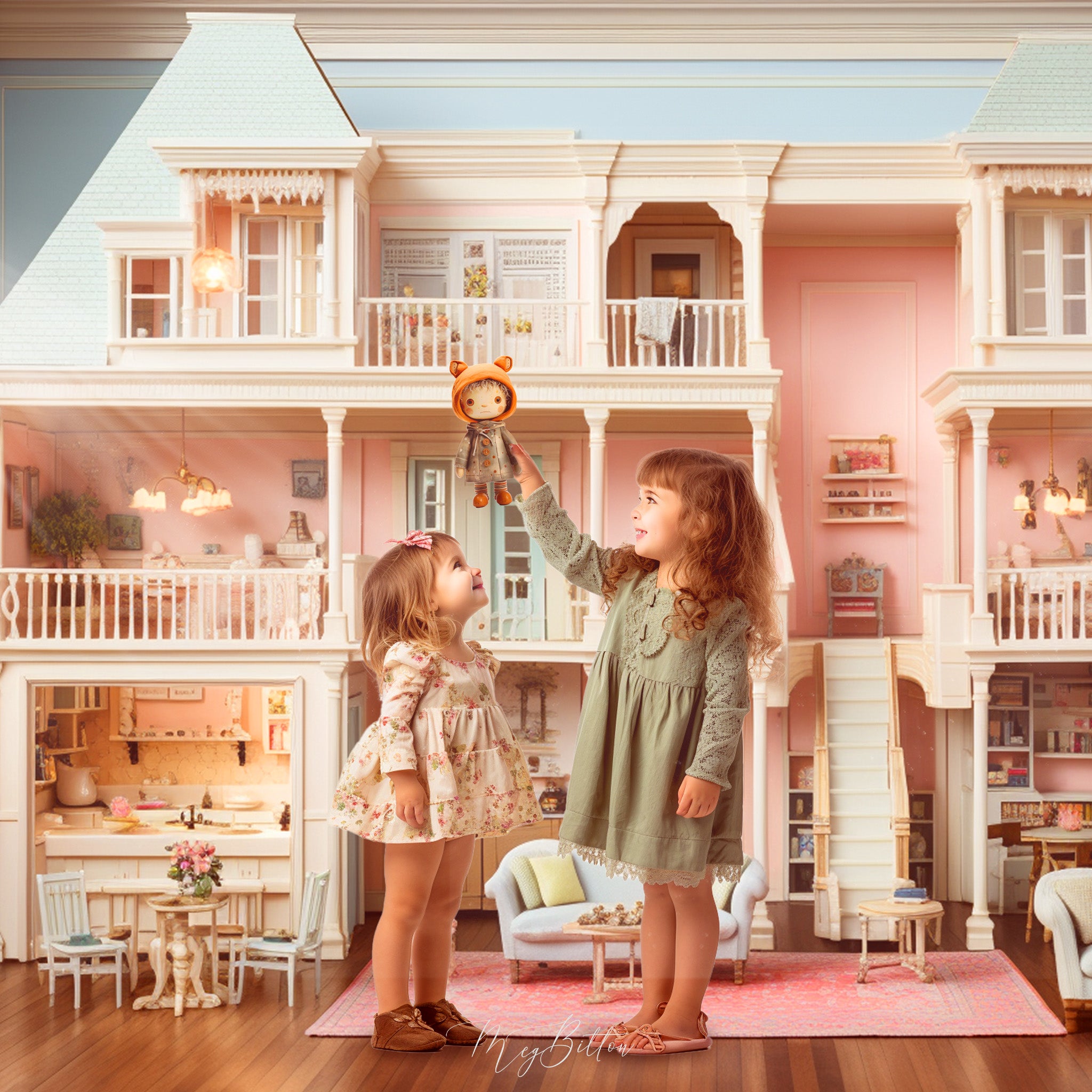 The Dollhouse Background, Overlay, Texture & Brush Kit