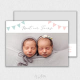 Twin Announcement Template