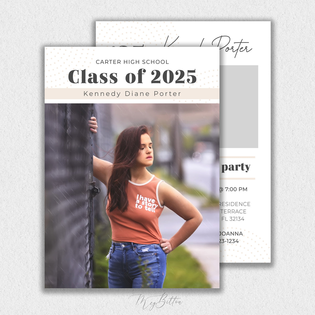 Neutral Graduation Senior Template