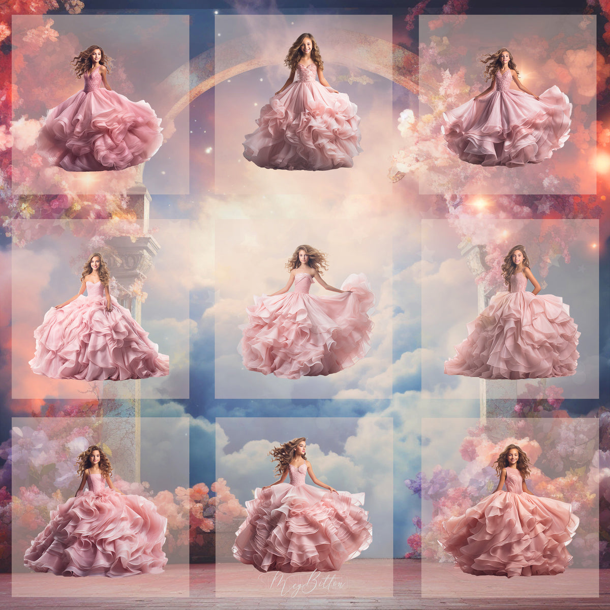 Magical Pink Princess Model Overlays