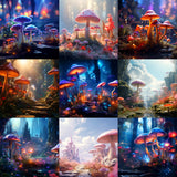 Ultimate Fairy Mushroom Background Bundle