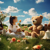 Teddy Bear Picnic Background & Overlay Asset Pack