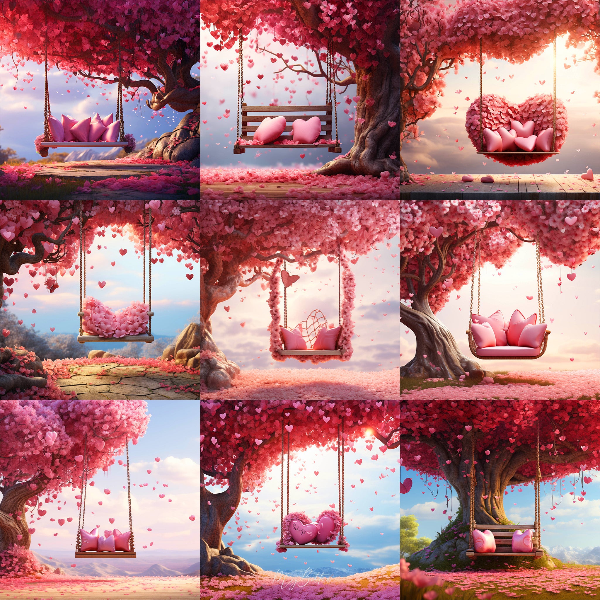 Valentine's Swing Background Bundle