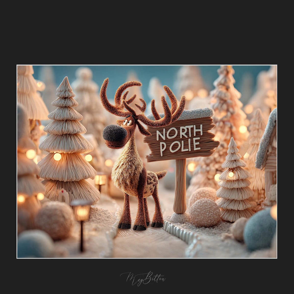 Magical Claymation Reindeer Overlays