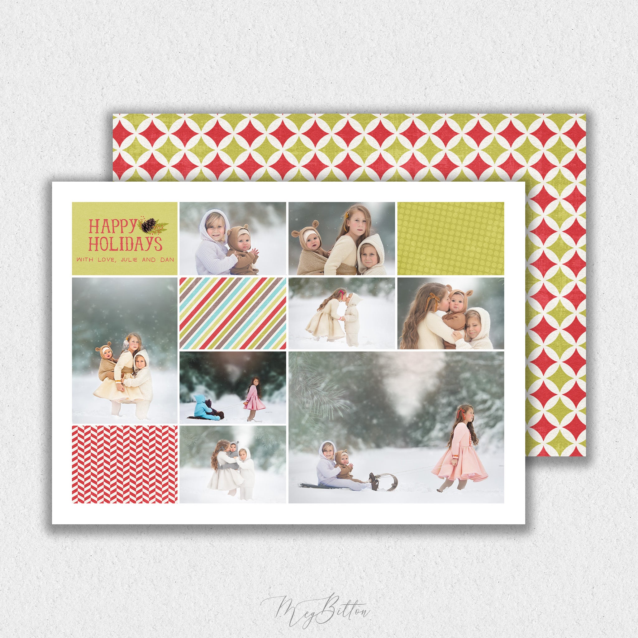 Holiday Collage Card Template