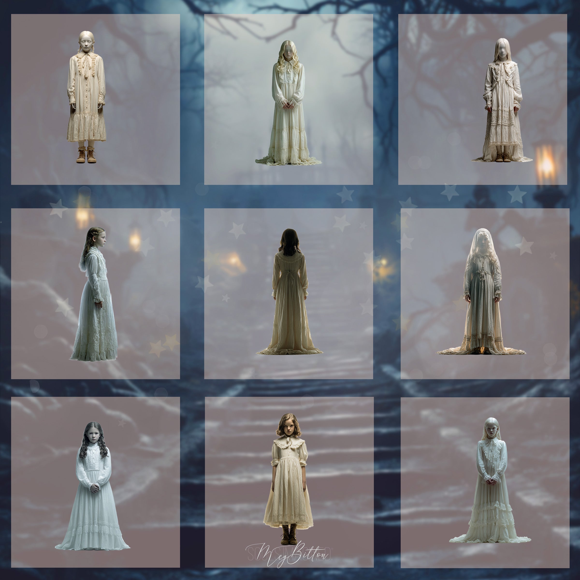 Magical Ghost Girl Model Overlays