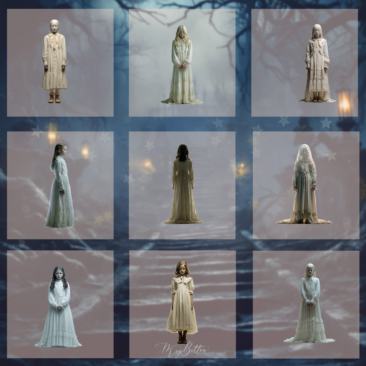 Magical Ghost Girl Model Overlays