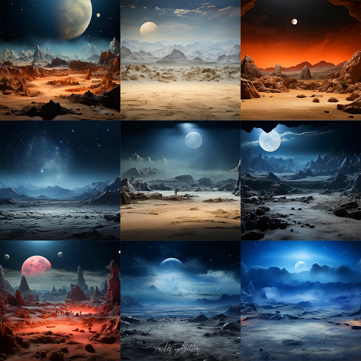 Space Frontier Background Bundle