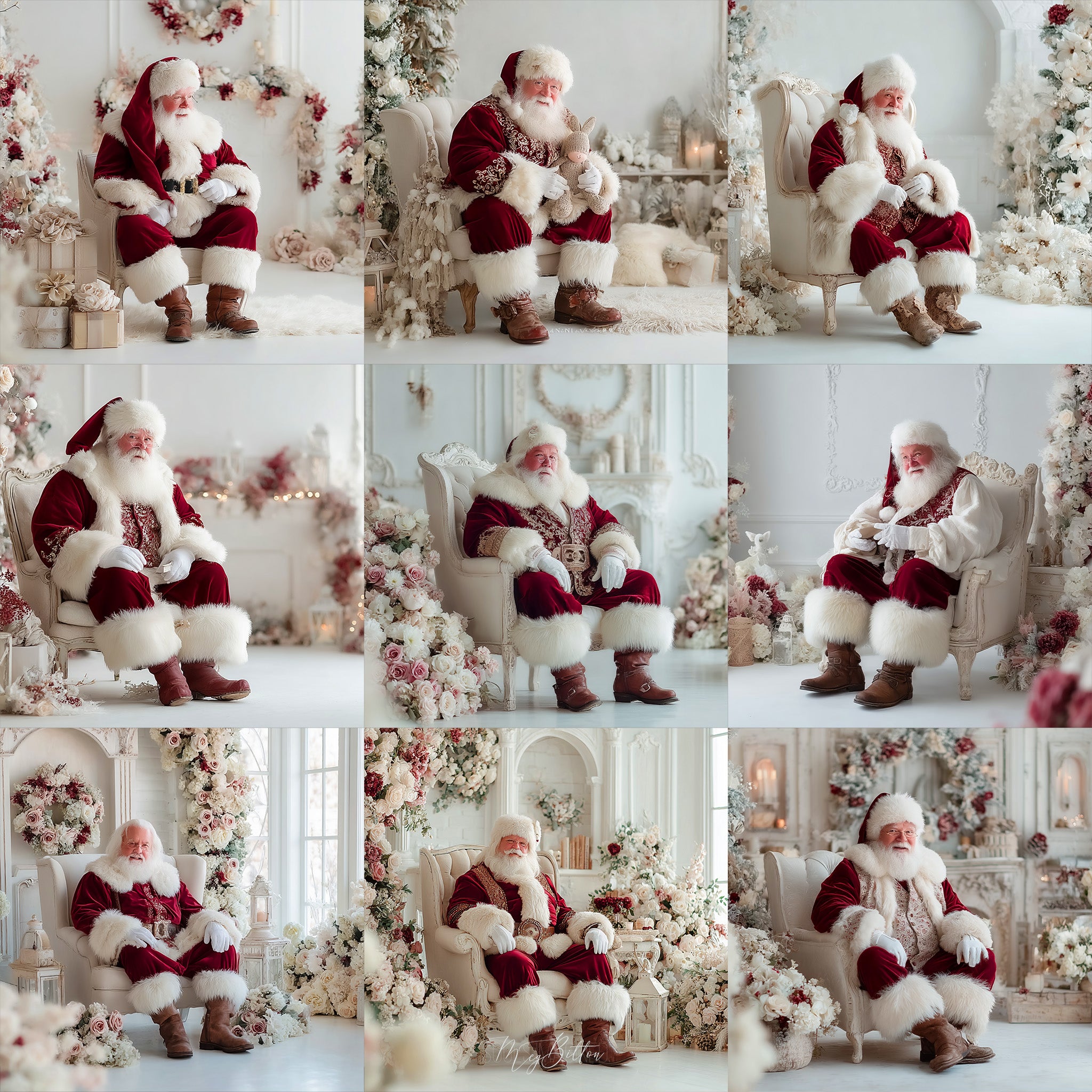 Studio Santa Background Bundle