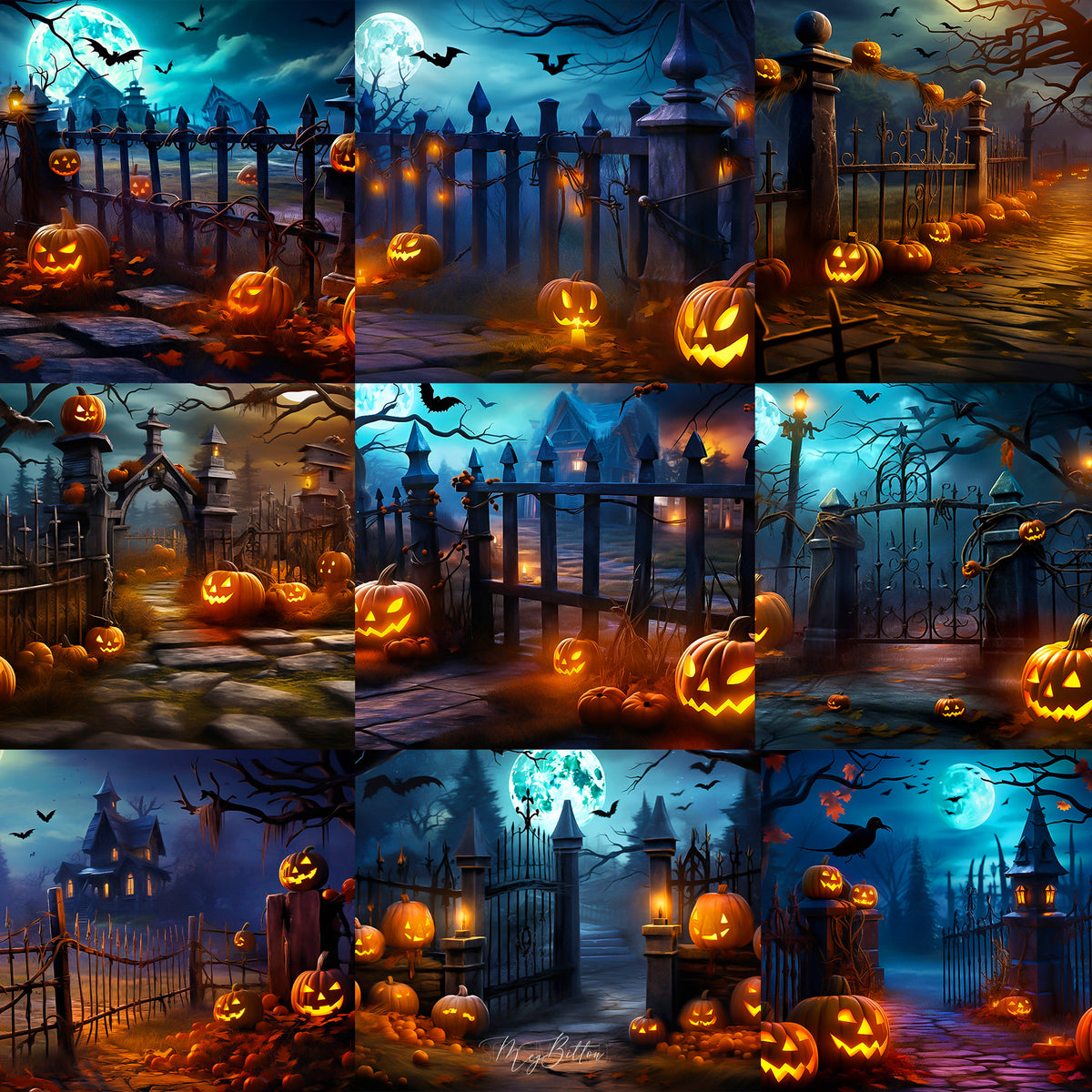 Hallow's Eve Background Bundle - Meg Bitton Productions