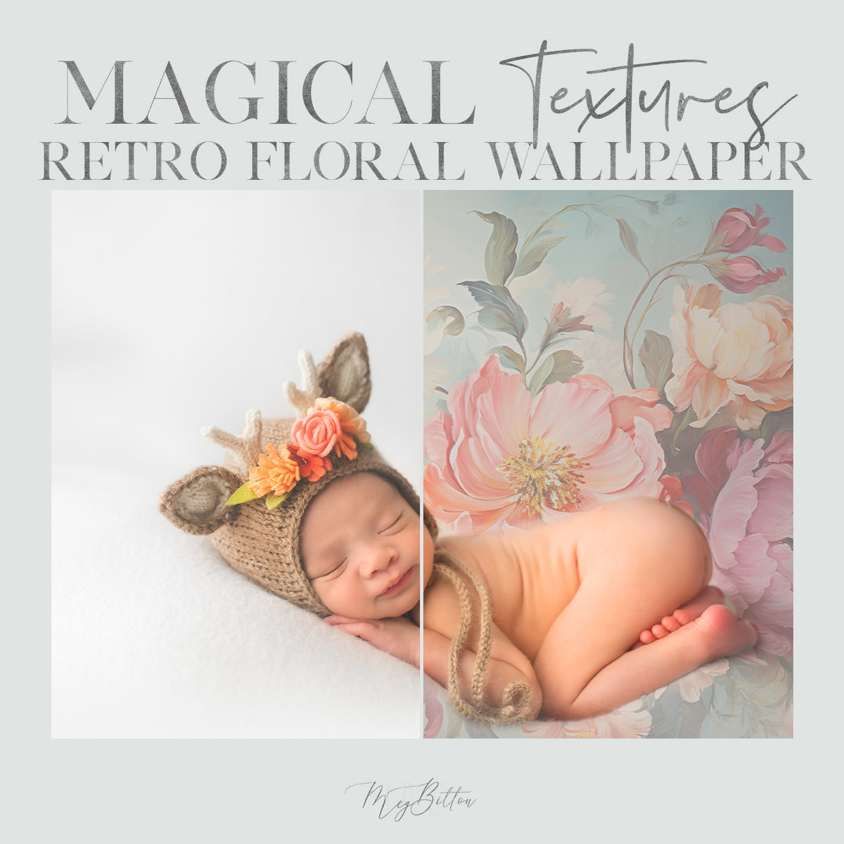 Magical Retro Floral Wallpaper Textures