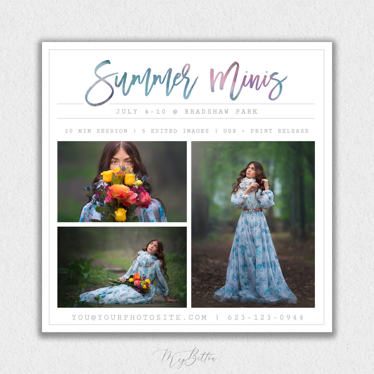 Summer Mini Session Template #3