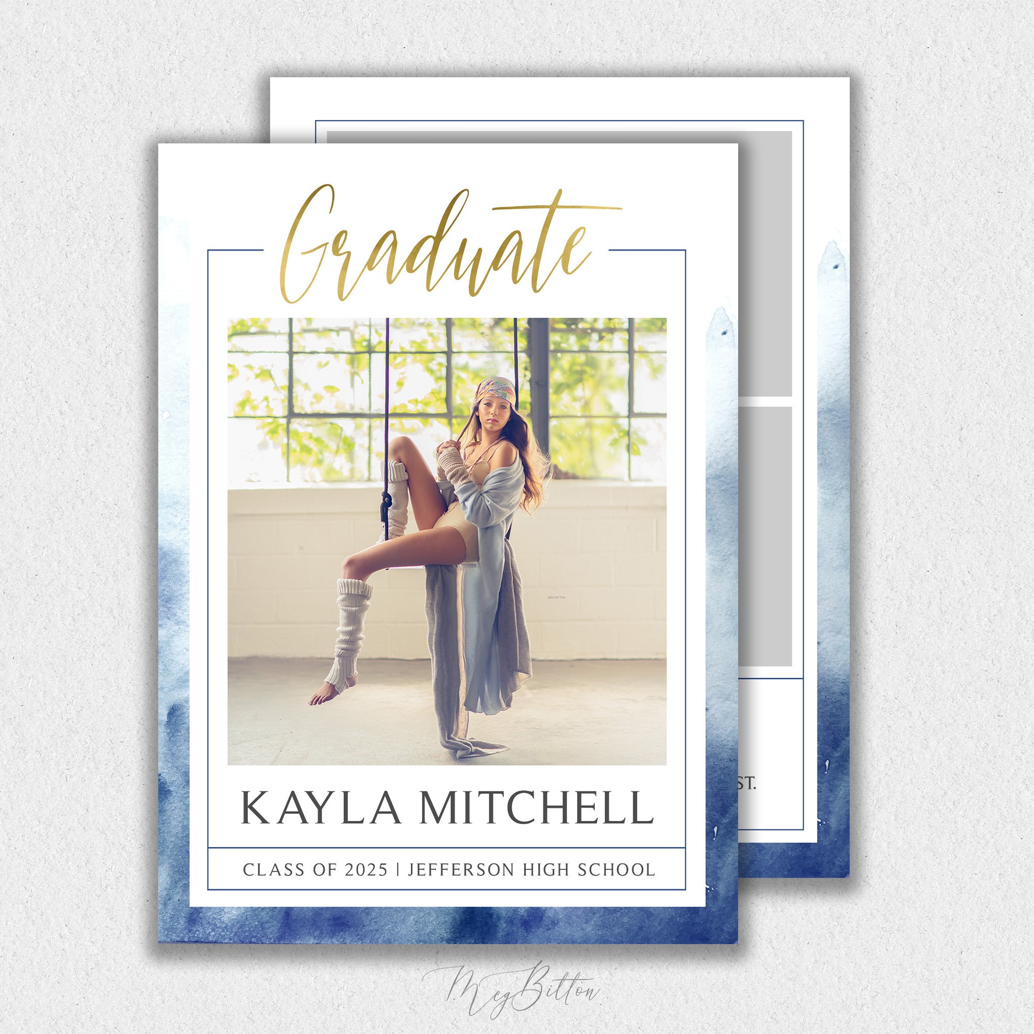 Modern Grad Announcement Template #1