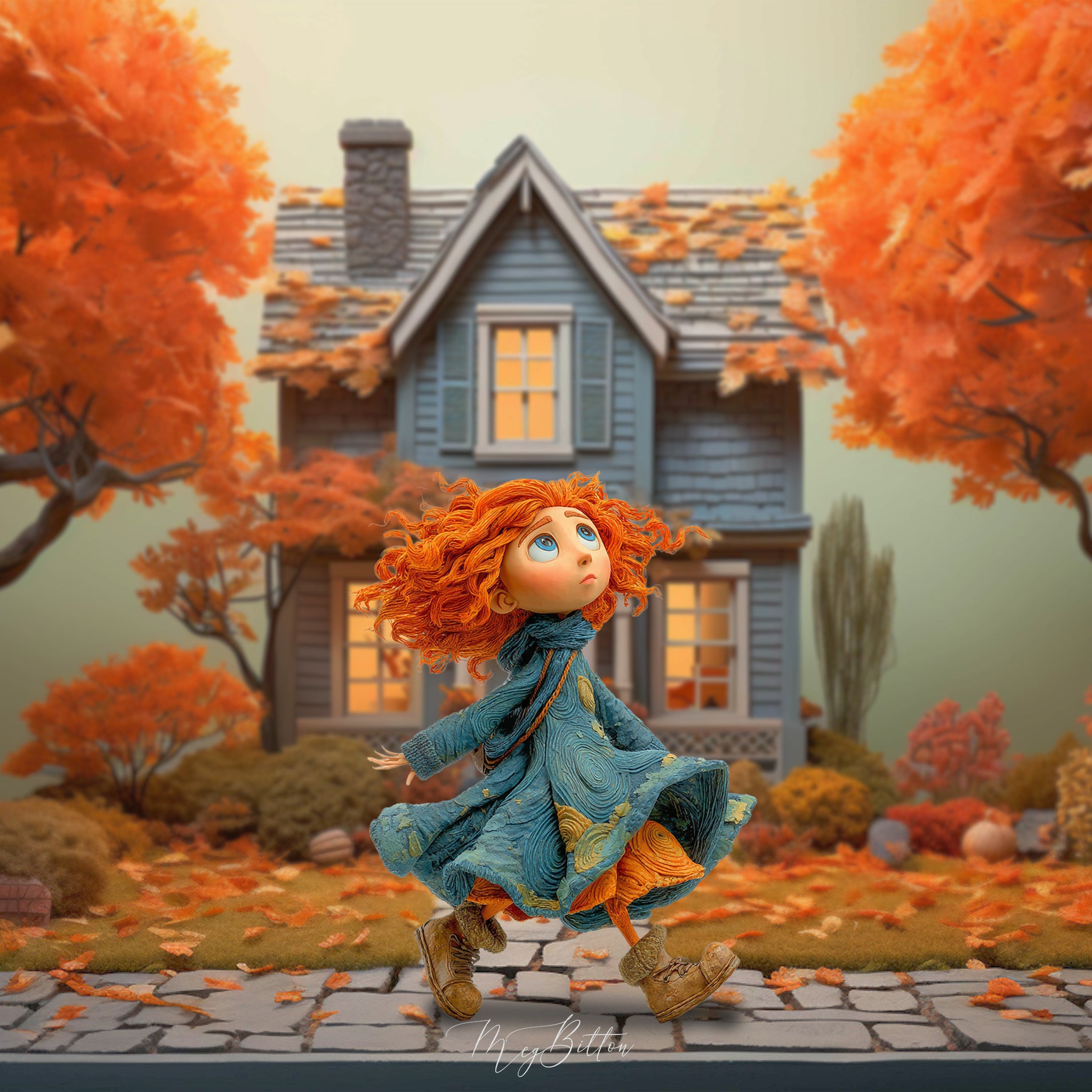 Claymation Kids Series: Autumn House Asset Pack