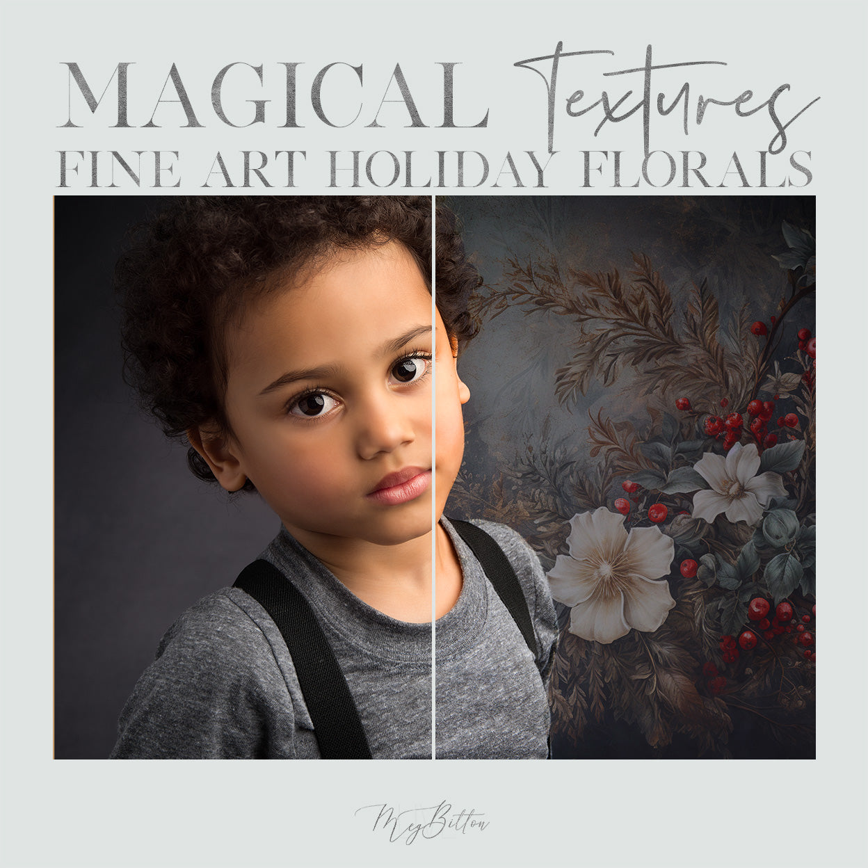 Magical Fine Art Holiday Florals Textures