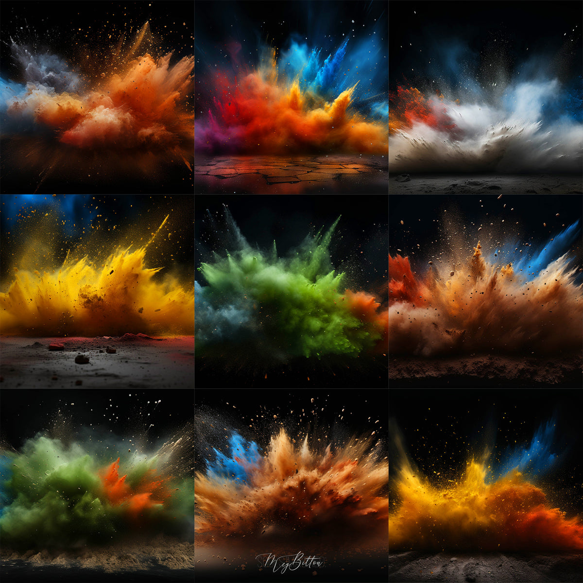 Ultimate Sports Chalk Studio Background Bundle