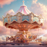 Dreamy Carousel Background, Overlay, Textures & Brush Kit