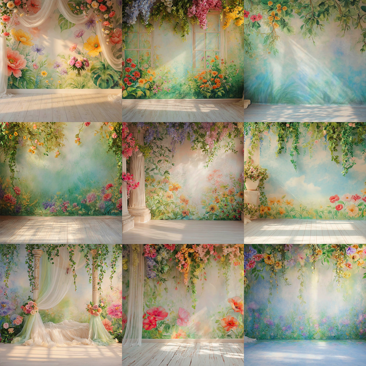 Blooming Studio Background Bundle