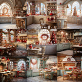 Christmas Kitchen Background Bundle - Meg Bitton Productions