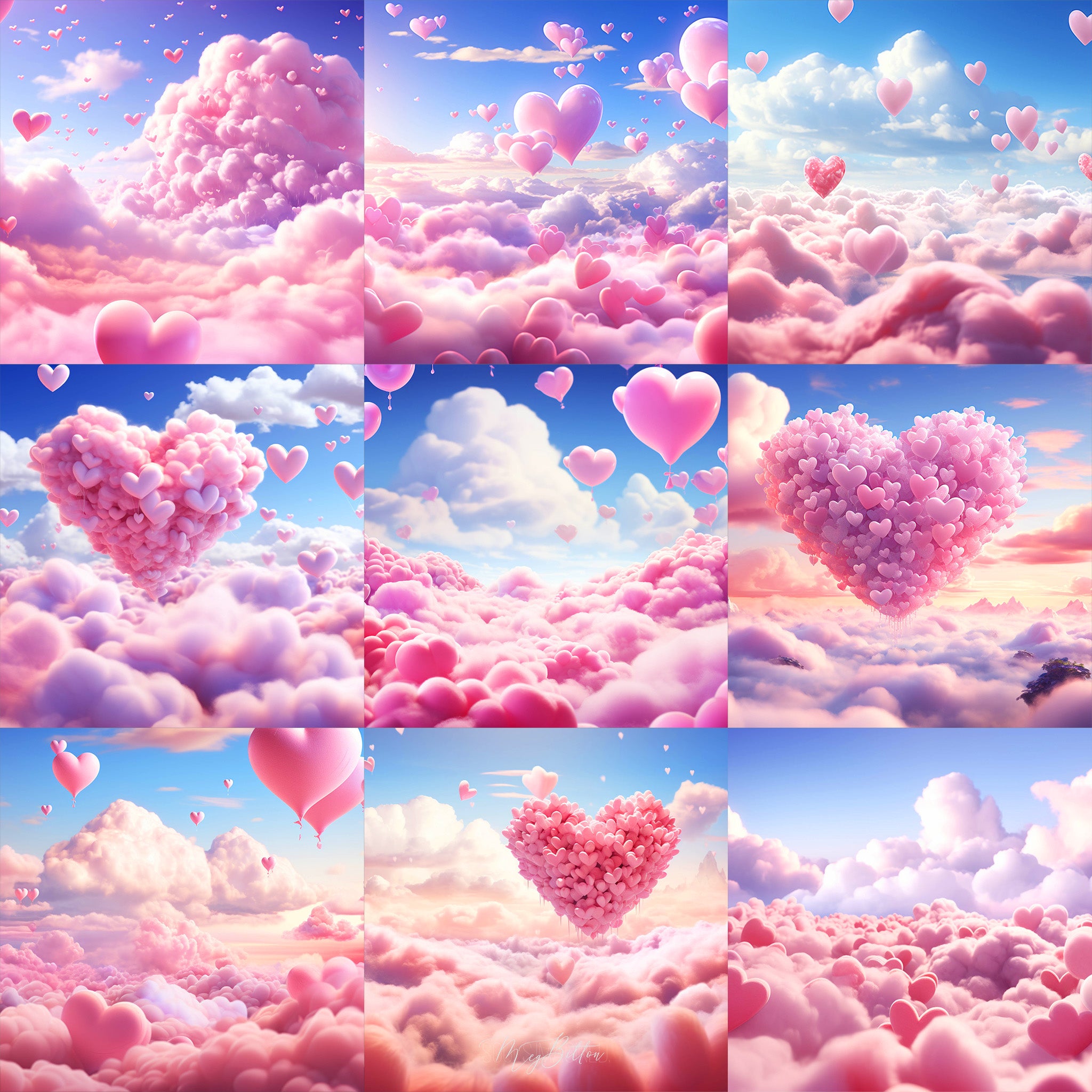 Love is in the Air Background Bundle