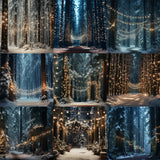 Holiday Redwoods Background Bundle