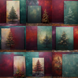 Layered Christmas Canvas Background Bundle