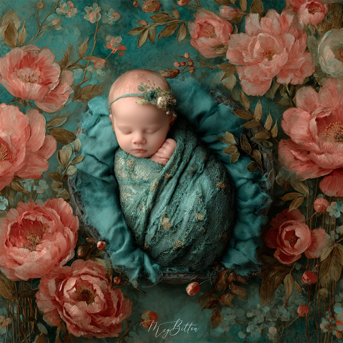 Newborn Kit: Elegant Peonies
