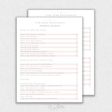 Wedding Checklist Template #2