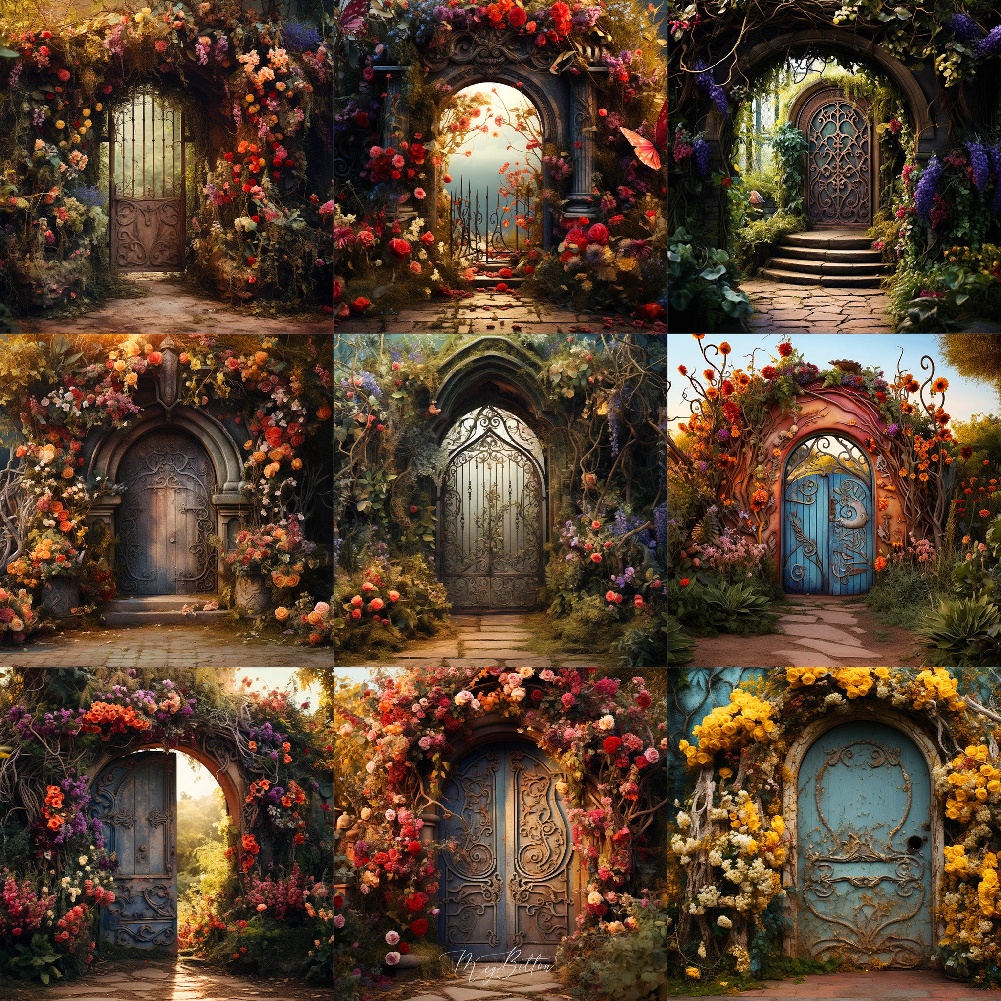 Ultimate Secret Garden Gate Background Bundle