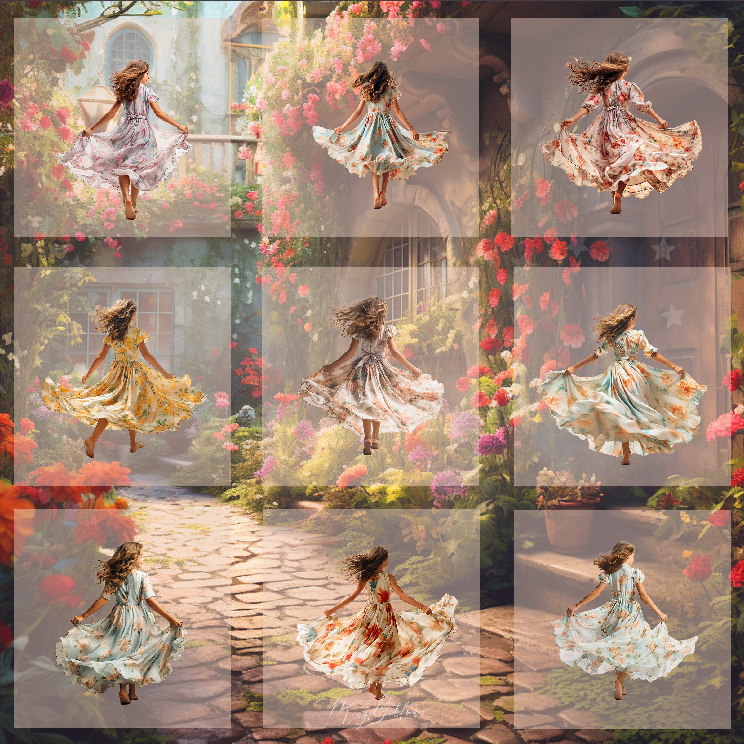 Magical Spring Twirl Model Overlays – Meg Bitton Productions