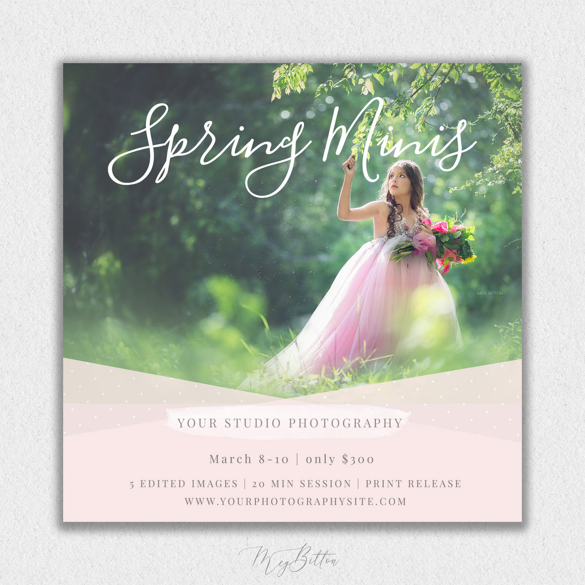 Spring Mini Session Template #8