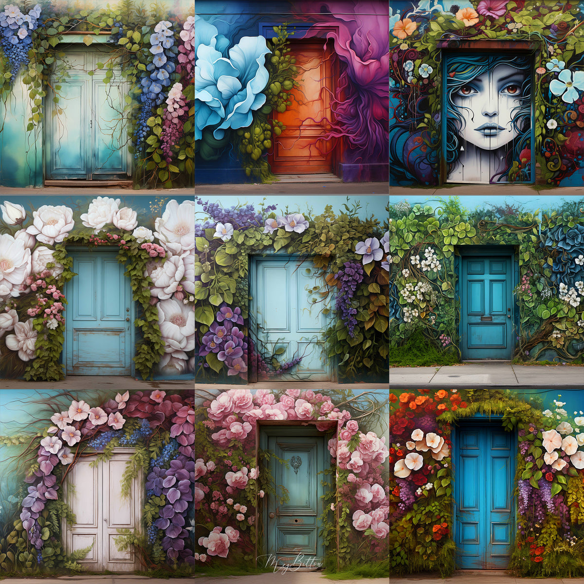 Ultimate Muraled Door Background Bundle