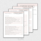 Modern Wedding Forms Templates Bundle