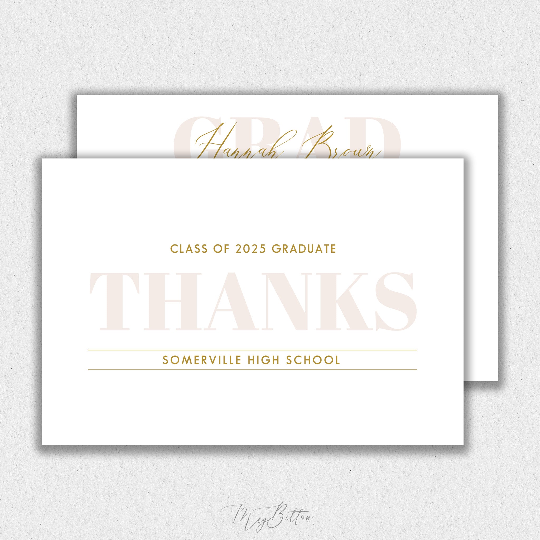 Thank You Senior Card Template