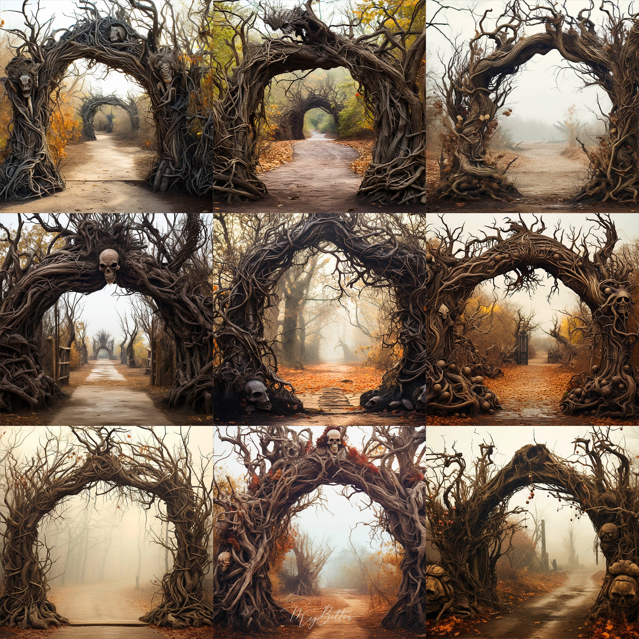 Ultimate Eerie Arch Background Bundle