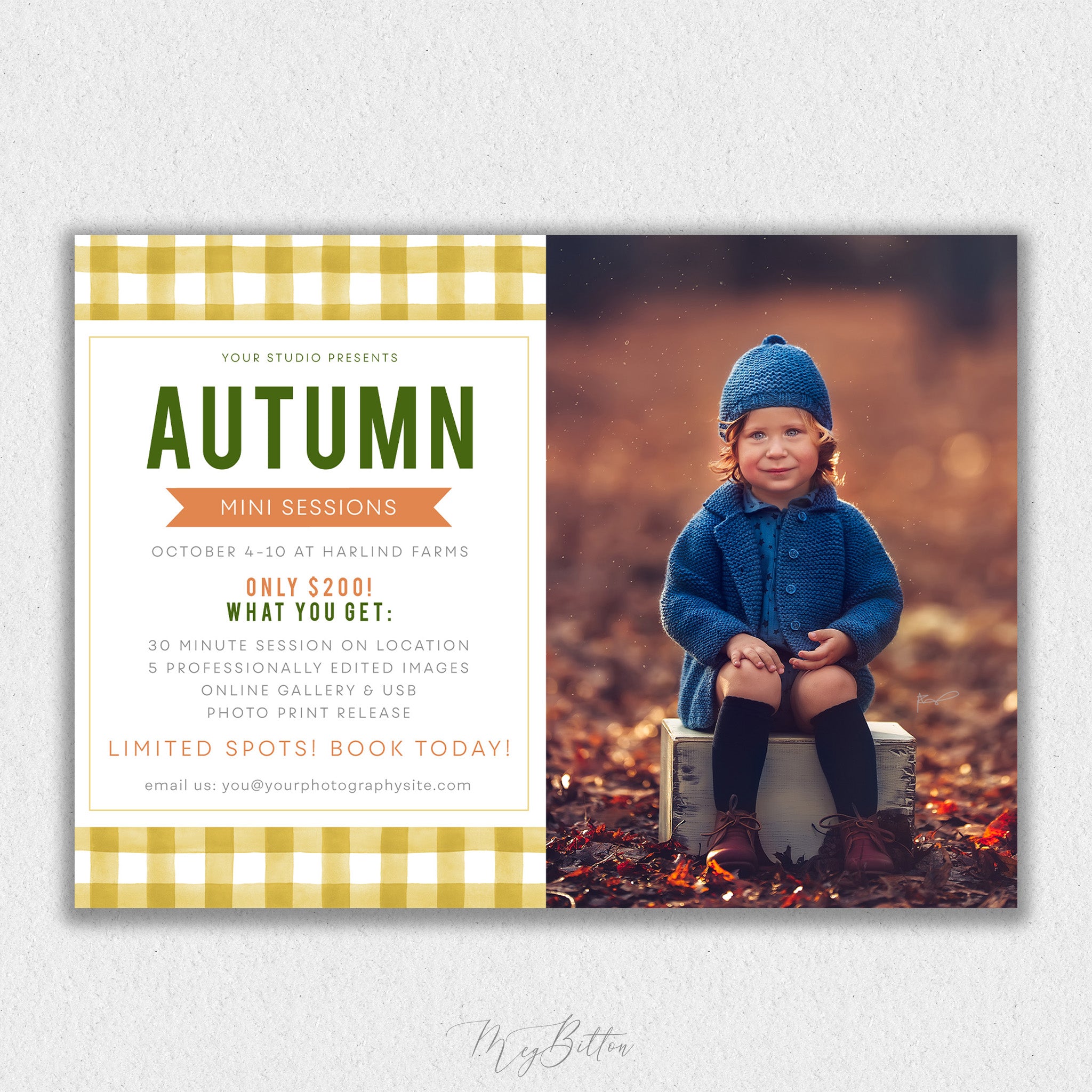 Autumn Mini Session Template #5