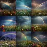 Rainbow Storm Background Bundle