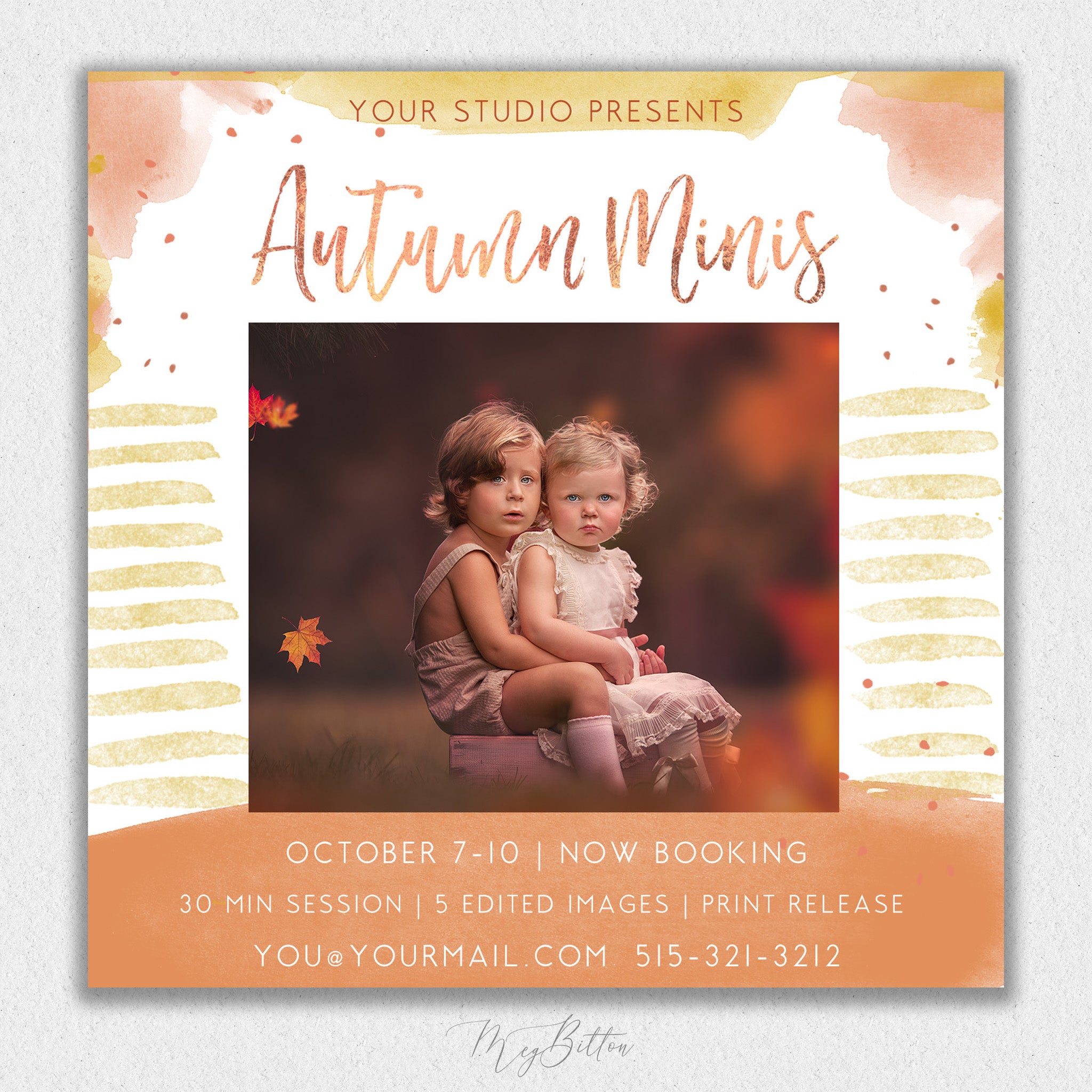 Autumn Mini Session Template #6