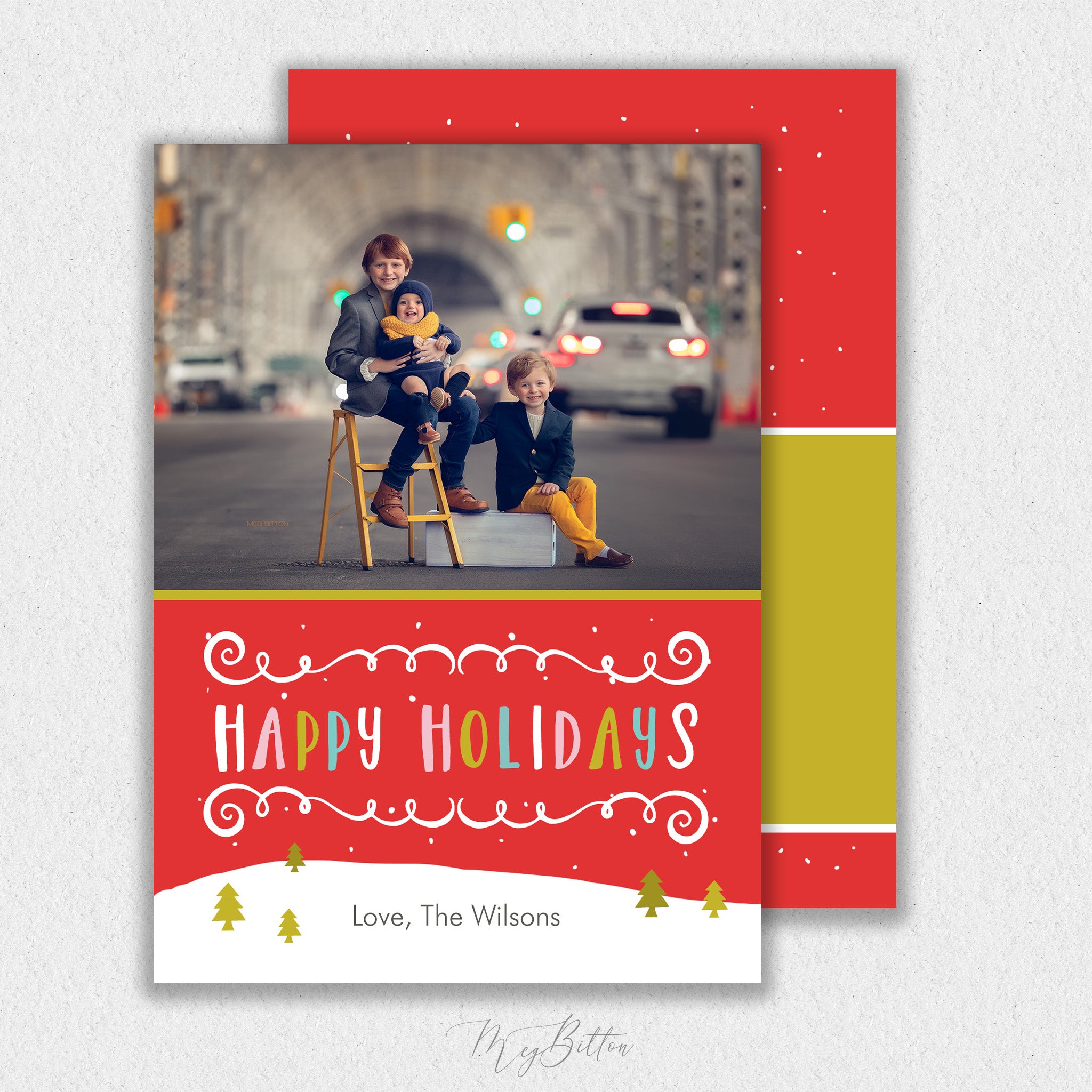 Bright Holiday Card Template