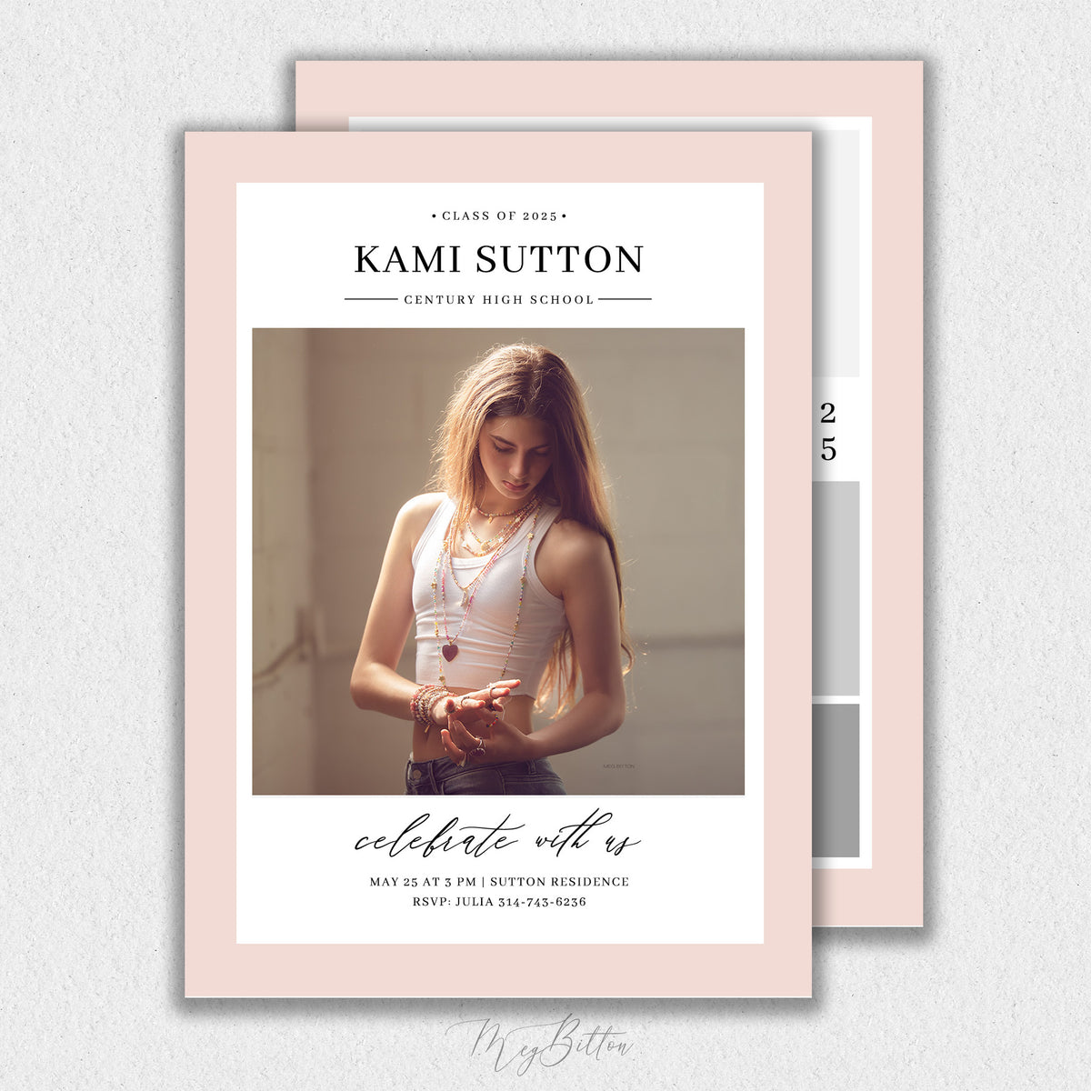 Modern Senior Card Template