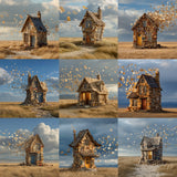 Book House Background Bundle
