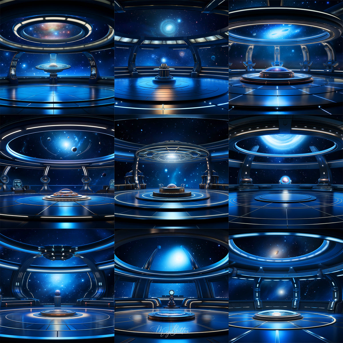 Starship View Background Bundle