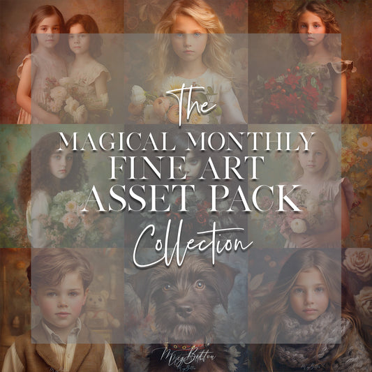 Magical Monthly Fine Art Asset Pack Collection - Meg Bitton Productions