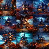 Ultimate Haunted House Background Bundle