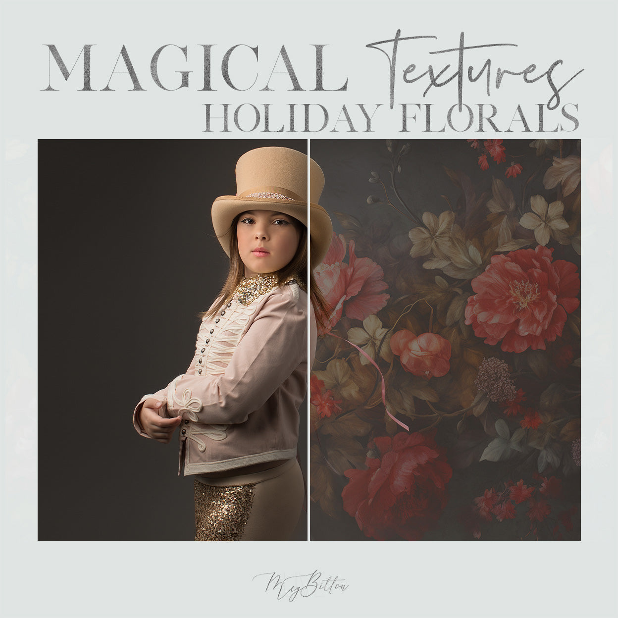 Magical Holiday Florals Textures