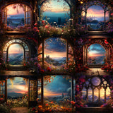 Twilight Window Background Bundle