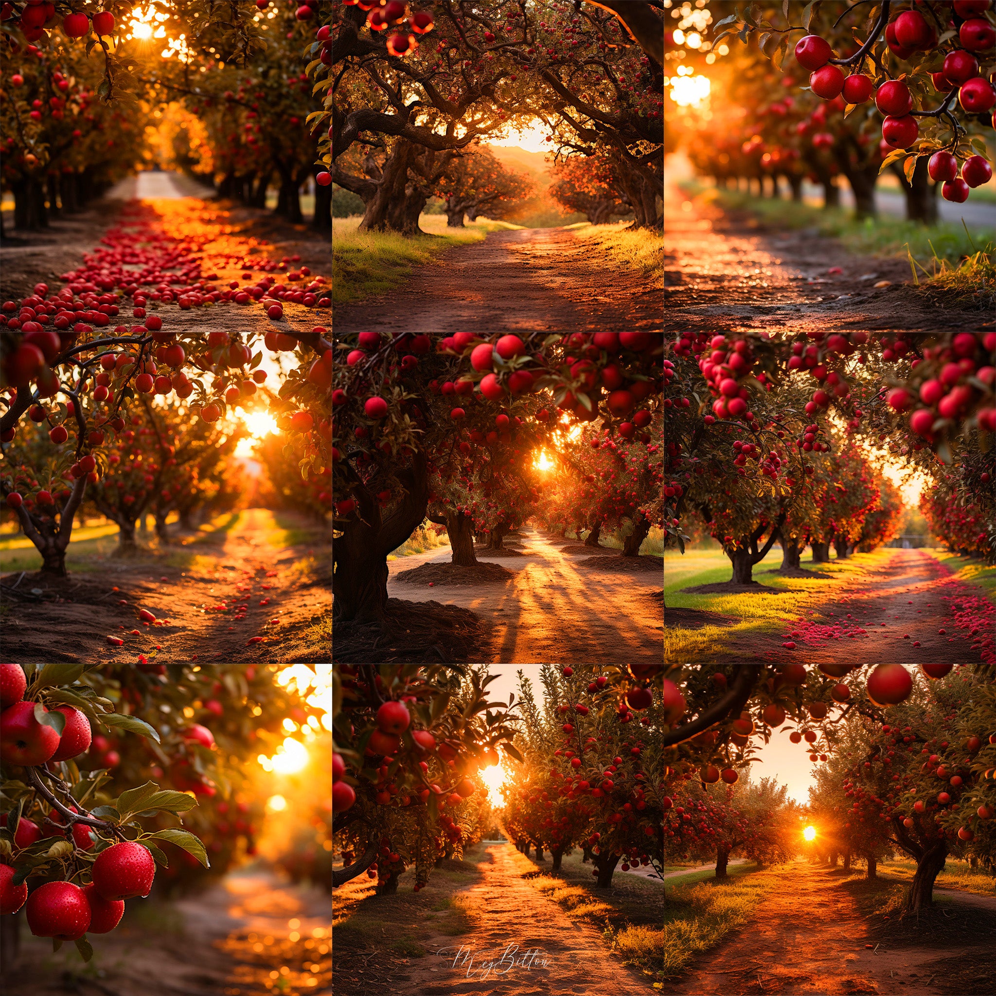 Ultimate Autumn Orchard Background Bundle